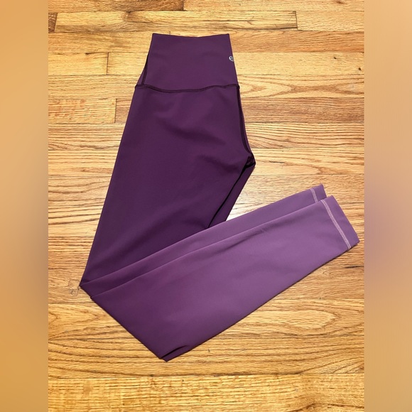 LULULEMON Wunder Under Pant Tights Leggings High Rise Ombre Darkest Magenta - Picture 6 of 7